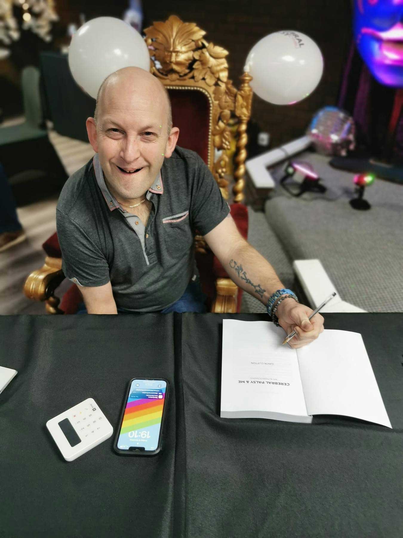 Gavin Clifton Signing copies of his autobiography